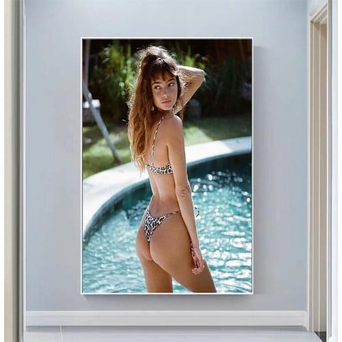 Silk Cloth Wall Poster Inka Williams Sexy Model Star Art Home Decoration Gift