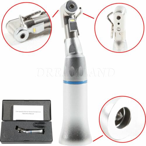 Dental 1:1 Latch Contra Angle Handpiece External Spray Extra Water Tube LED