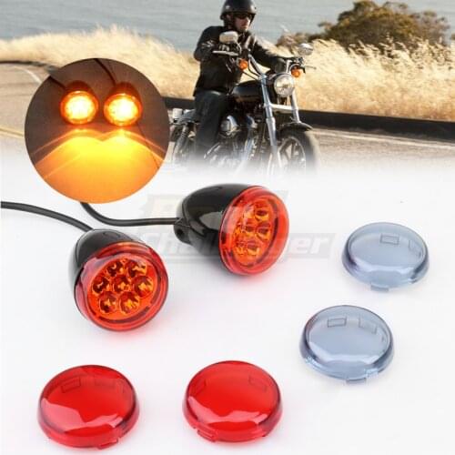 Motorcycle Turn Signal Indicator Light For Harley XL883 XL1200 Sportster 1992-UP