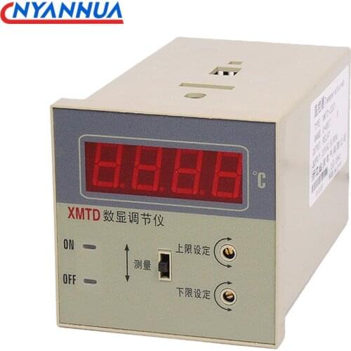 PT100 Thermostat 400 Degree 220V Temperature Controller XMTD-2201 Upper And Lower Limit Three-position Meter Digital Display