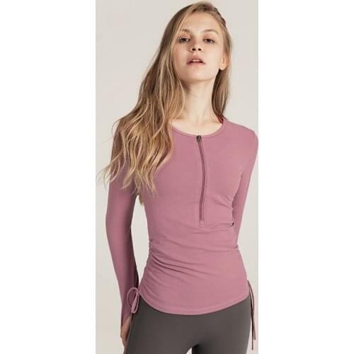 Yoga Tops Women Long Sleeve Gym Clothes Sports T-shirt Outdoor Running Workout Fitness Women Stretch Tights