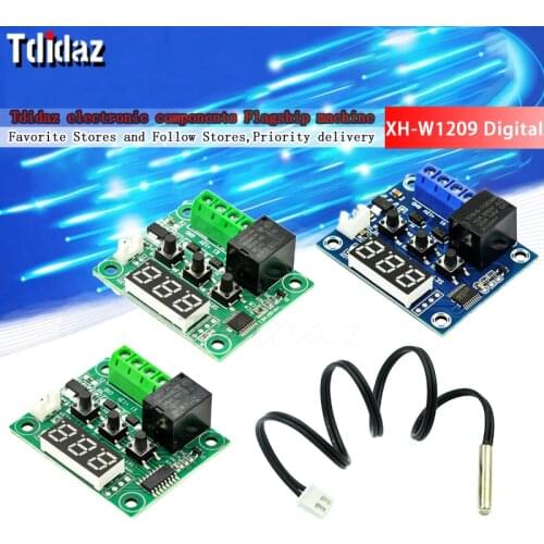 XH-W1209 Digital Display High Precision Temperature Controller Temperature Control Switch Temperature Control Board Shell