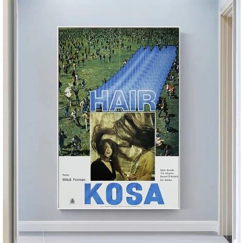 V0728 Hair Vintage Classic Movie Wall Silk Cloth HD Poster Art Home Decoration Gift