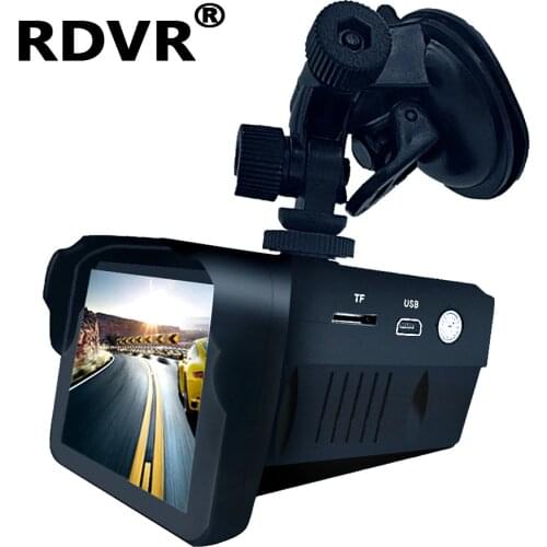H588 car 2 in 1 Dashcam antiradar combo speed camera registar signal anti radar dvr dash cam smart radar detector with recorder