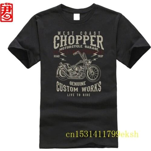 West Coast Chopper Vintage Motorcycles T-Shirt Biker Custom Bopper Krad 2020 Men T Shirt Fashion O-Neck Printed Homme T Shirt