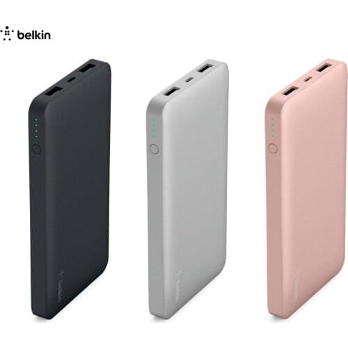 Belkin PowerBank 10000mAH Dual 2.4A And 3.4A Siyah Dual Usb Output Apple Licensed Brand Portable Charger F7u039btblk