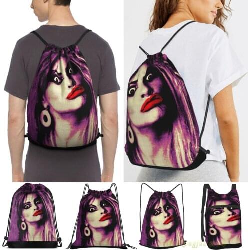 Nina Hagen(2) Women Purpose Drawstring Backpack Bags Men Outdoor Travel Backpacks For Gym Training Swimming Fitness Bag