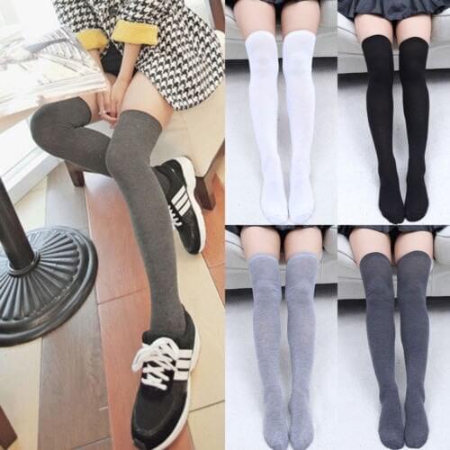1Pair Women Sexy Warm Thigh High Stockings Over Knee Socks Velvet Calze Stretch Stocking Temptation Medias Overknee Long Socks