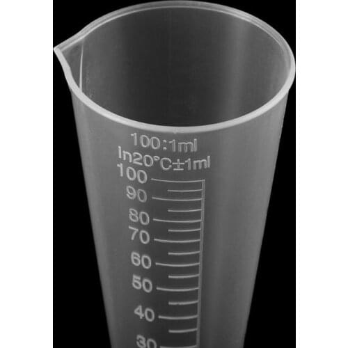 1PC 100ml Laboratory Bottle Lab Kitchen Plastic Measuring Cup Measuring Cup R9UA