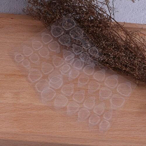 24pcs/Sheet Double Sided Adhesive Glue Top Transparent Clear Sticker Sticky Tape For False Nail Tips Nail Art Tools