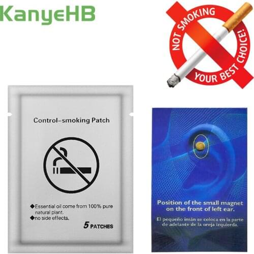 30pcs Medical Anti Smoke Patches + 12pcs Quit Smoking Magnet Stop Smoking Patch Not Cigarettes Smoker Health Therapy A463