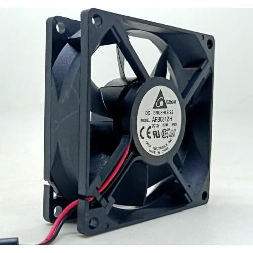 80mm fan Delta 8025 12V Dual Ball bearing cooling Fan AFB0812H 8cm Mosquito Lamp Purifier Incubator Fan
