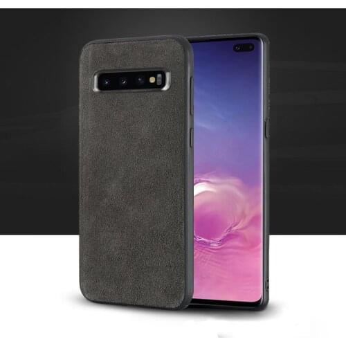 Phone Case For Samsung Galaxy A80 A70 A60 A50 A40 A30 A20 A10 Suede leather Soft TPU Edge Back Cover Capa