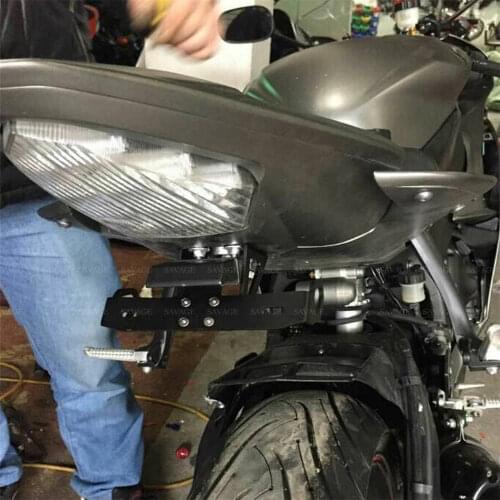 License Plate Holder For YAMAHA YZF R6 2006-2018 Motorcylce Accessories With LED Light Tail Tidy Fender Eliminator YZFR6