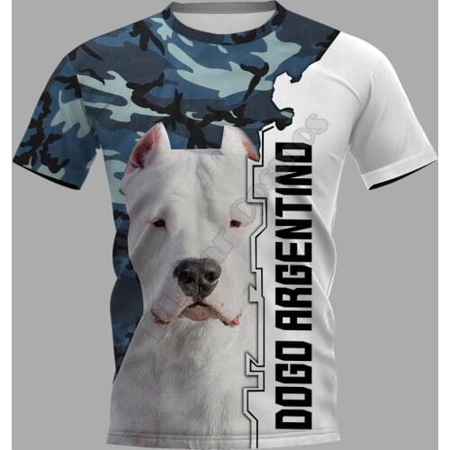 Dogo Argentino 3D Printed t-shirt Harajuku Streetwear T shirts Funny Animal Men For Women Short Sleeve Drop Shipping 06