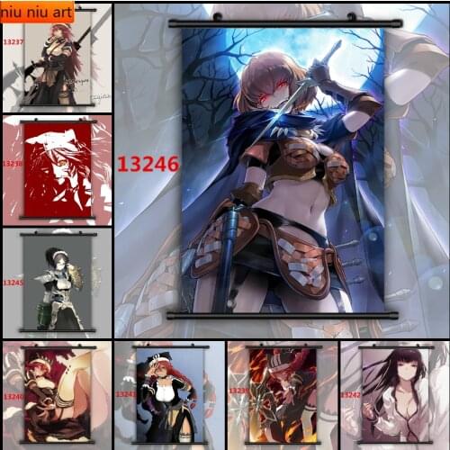 Anime Canvas Painting Overlord Lupusregina Beta Narberal Gamma and Printmaking Room Decoration Pictures Living Home Decoration