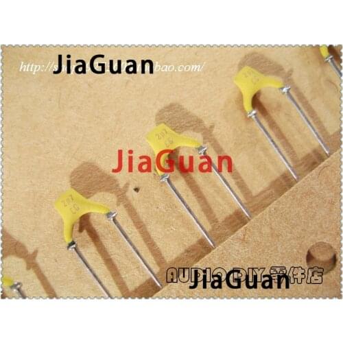 50PCS NEW BC 2.7pF/100V 0.25% NP0 p5mm silver film ceramic capacitor PH 678 2.7p high frequency hot sale 2.7pf 100vdc