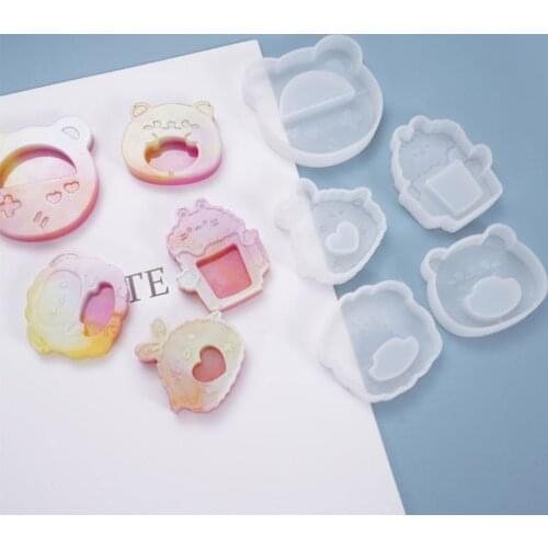 Resin Crystal Epoxy Quicksand Mold Decoration Pendant Casting Silicone Mould DIY MXME