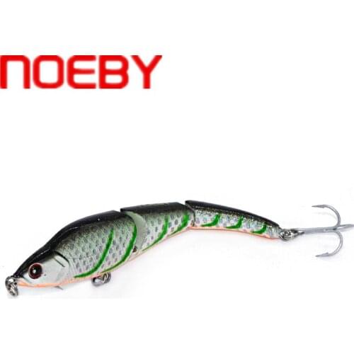 NOEBY NBL9148 Sinking 3 Segements Multi Jointed Swimbait 95mm 11g Minnow Fishing Lure Wobbler Jerkbait Sharp Hooks for Bass Pike