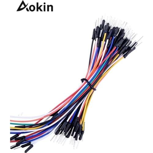 Jumper wires Cables 65pcs New Solderless Flexible Breadboard Jumper wires Cables Bread plate line For Arduino Raspberry Pi Mode