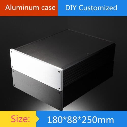 Case size 180*88*250mm Mini aluminum amplifier chassis/2U amplifier case instrumentation shell/ AMP Enclosure / case / DIY box
