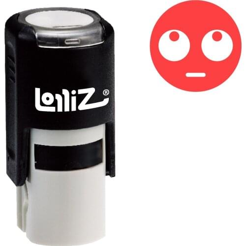 LolliZ "Rolling Eyes" Pre-Inked Rubber Stamp