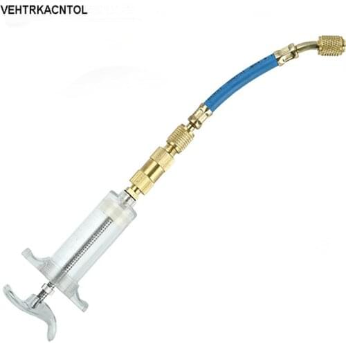 Car Air Conditioning Leak Detection Fluorescent Agent Filling Device Air Conditoner Fluorescent Oil Injector