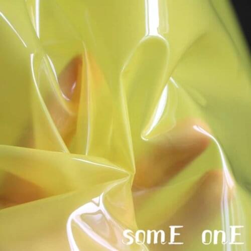 Yellow TPU Fabric PVC Plastic Film DIY Waterproof Clothing Raincoat Coat Crystal Bags Stage Decor Designer Fabric