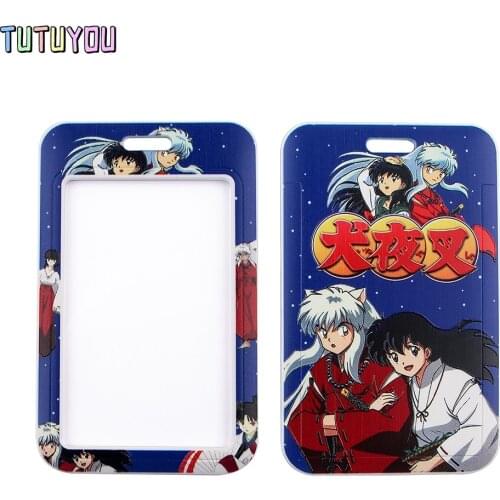 1pc PC2723 Anime Boy Couple Lanyard Card ID Holder Car KeyChain ID Card Pass Gym Mobile Phone Badge Key Ring Holder Jewelry