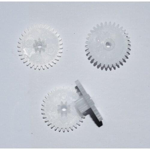 10/100pcs 32+8teeth hole 2 OD 17 double plastic gears/reduction gear/diy toy parts technology model rc car robot 32082B