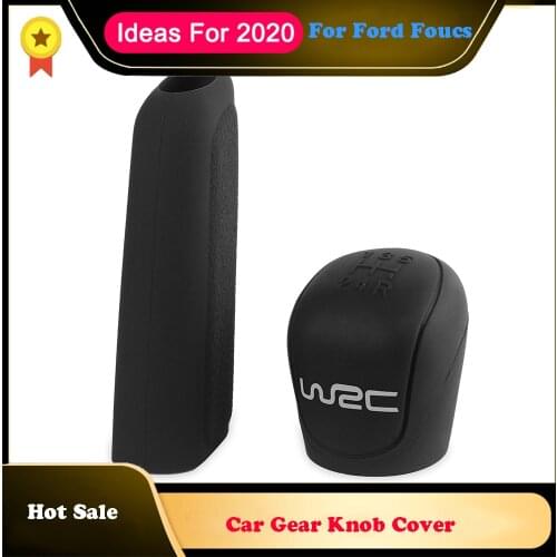2pcs Silicone Car Gear Knob Hand Brake Cover For 9-13 Ford Focus Auto HandBrake Protector for Ford Focus