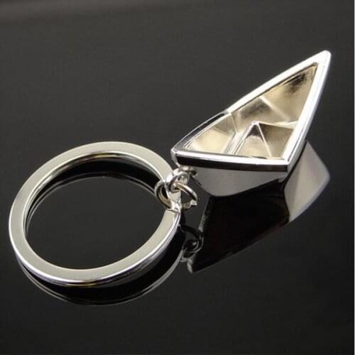 2017 Creative Sailing Boat Shape lovely Keychain Metal Alloy Boat Key Chains Key Rings Gift for Men Women