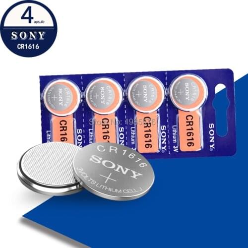 4PCS/LOT CR1616 Button Cell Coin Batteries For Sony 100% Original cr 1616 3V Lithium Battery DL1616 ECR1616 LM1616 5021LC
