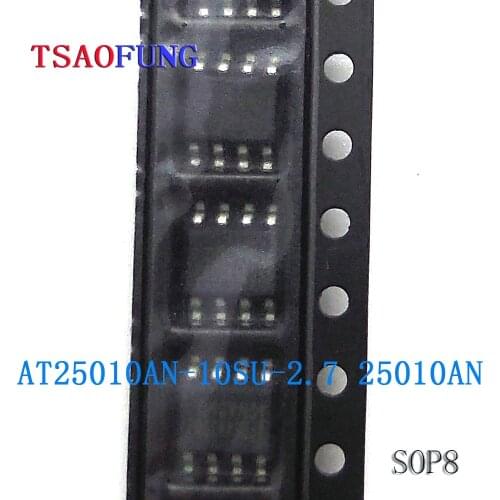5Pieces AT25010AN-10SU-2.7 25010AN SOP8 Integrated Circuits Electronic Components