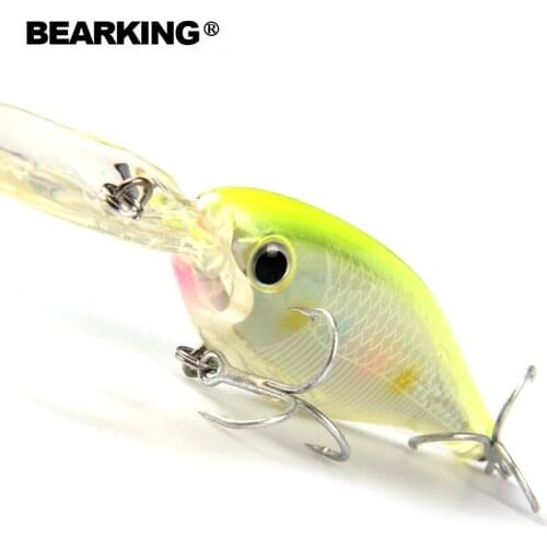 Perfect 5pcs/lot bearking professional fishing tackle fishing lures,80mm/14g,bear king,dive 1.5m,each lot 5pcs different colors