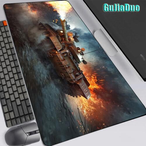 GuJiaDuo War Tank Pictures Large Mouse Pad Computer and Office Pc Desk Mat XXL Speed Table Pad Gaming Accessories Mousepad Rug