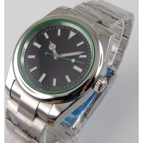 36mm Black Sterile Dial Sapphire Glass oyster Stainless steel Strap NH35A Miyota 8215 Automatic Movement Mens Watch