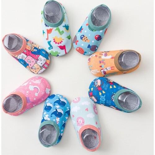 Baby Floor Shoes Girl Boy Soft Indoor Floor Socks Shoes Kids Anti-slip Home Socks Shoe Cute Animal Style
