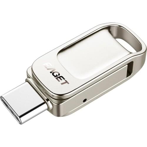 Eaget CU31 OTG USB3.1 Flash Drive Mini Flash Disk Type-C High Speed Pendrive 32G 64G 128G Type-C Interface USB Flash Drives