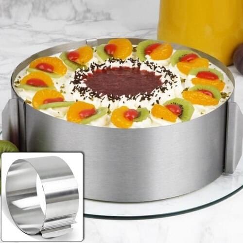 Pomegranate Adjustable Round Cake Mold 16x30 10cm Oven Kitchen Restaurant Chef Quick And Hassle-Free Delivery