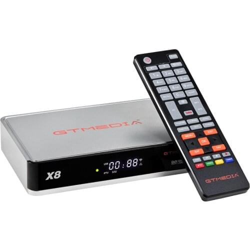 GTMEDIA X8 Auto Biss DVB-S S2 S2X Multi-steam HEVC 10 Bit FTA Satellite TV Receiver Set Top Box with IKS
