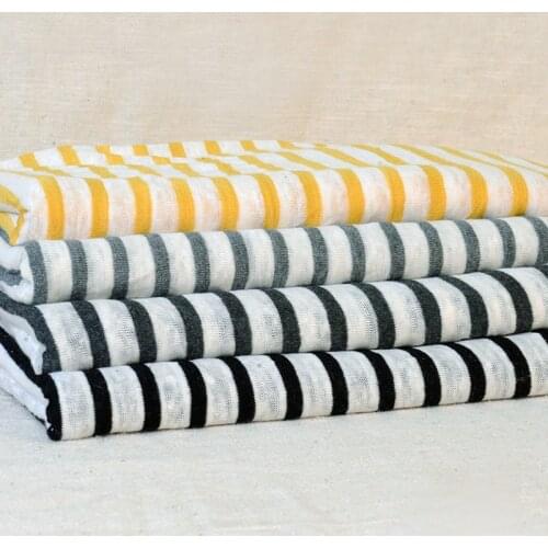 KA0315 Striped Linen And Viscose Knit Fabric For Diy Dress And t-Shirt Feel a Bit Rough 50x150cm/Piece