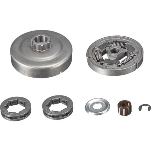 7Pcs 3/8'' Clutch Drum Rim Sprocket Bearing Kit For Stihl 036 MS360 Chainsaw Clutch Drum Rim Sprocket Bearing Chainsaw Tool Part