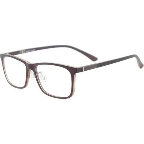Men Rectangular Flexible Plastic Lightweight TR90 Computer Glasses Women Eyeglasses With Anti Blue Light