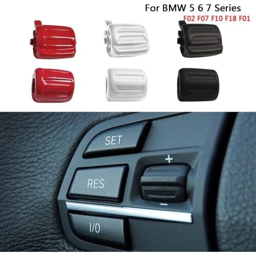 Steering Wheel Switch Multi-functional Volume Audio Switch Steering Wheel Control Cruise Rubber Button For BMW 5 6 7 Series F02