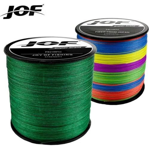 JOF 300M 12 Strands 9 Strands 20-120LB PE Braided Fishing Wire Multifilament Super Strong Fishing Line Japan Multicolor