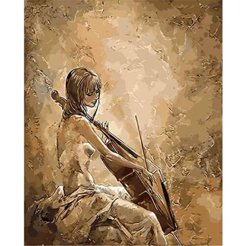 Frame DIY Painting By Numbers Female Modern Wall Art Picture By Number Acrylic Canvas By Numbers For Home Decor Diy Art