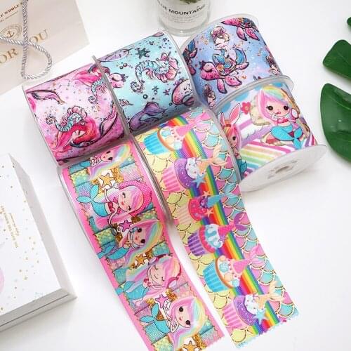 DIY Handmade Materials Printed Grosgrain Ribbon 50 Yard Per Size 21051