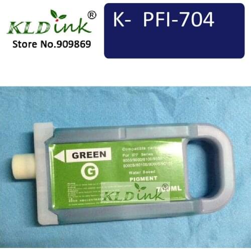 KLDINK - PFI-704G PFI-706 Green is compatible with ImagePrograf iPF8400, iPF8400S, iPF9400 and iPF9400S Series