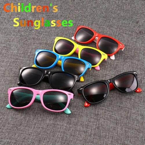 Fashion Polarized Kids Sunglasses Kids Gift Silicone Flexible Boys Girls Children Sun Glasses Baby Shades Eyewear UV400